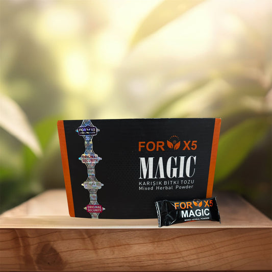 FOR X5 Magic herbal powder sachet and packaging for male energy and libido support